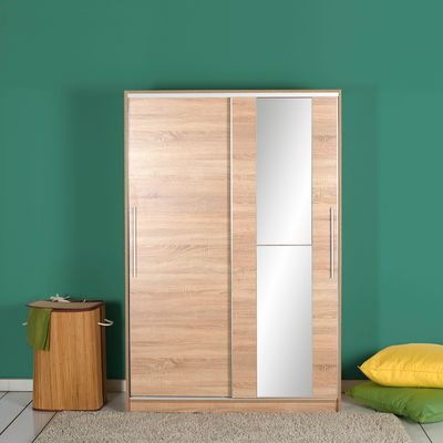 Skye Decor, Swd-512-Sn-2, Kleiderschrank, Sonomo, 100 % MELAMINBESCHICHTETE SPANPLATTEN, 120 x 40 x 187 cm