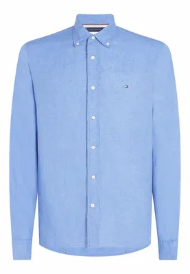Produktbild von Tommy Hilfiger hellblaues Hemd Regular Fit Leinen