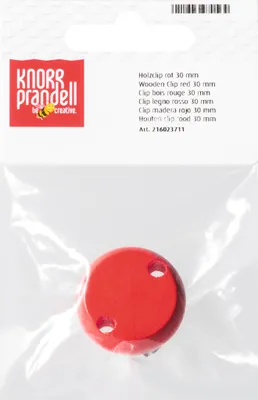 Produktbild von 5XKNORR prandell 216023711 Holzclip rot 30mmFSC