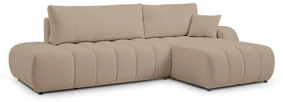 Produktbild von Ecksofa mit Schlaffunktion Baloa rechts Sandleinen