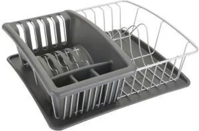 Produktbild von Metaltex AQUATEX-PLUS, Abtropfer, Rack, Tisch, Geschirrspülmittel, Grau, Kunststoff