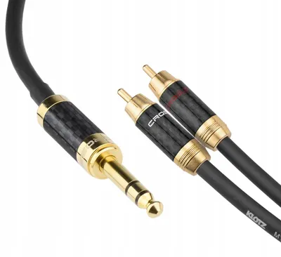 Produktbild von Klotz 6,3mm Klinke Stereo auf 2x Cinch Kabel 5m