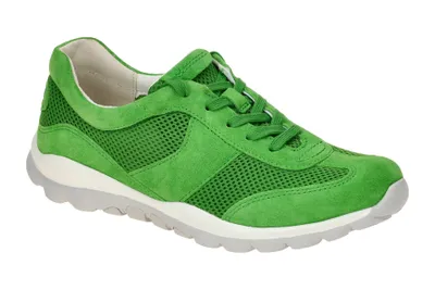 Produktbild von Gabor ROLLINGSOFT Damenschuhe - bequeme Schnür- Halbschuhe grün Freizeit NEU
