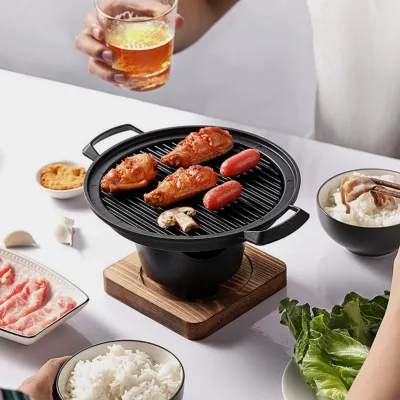 Zdjęcie produktu dla Grill stołowy, bezdymny mini grill węglowy, dla jednej osoby, na kemping