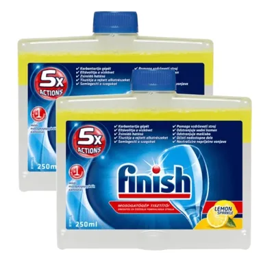Produktbild von Finish, Geschirrspülmaschinenreiniger, Zitrone, 2 x 250 ml
