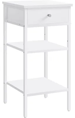Immagine prodotto di Comodino - Leobert - Bianco - 35 X 35 X 70 Cm