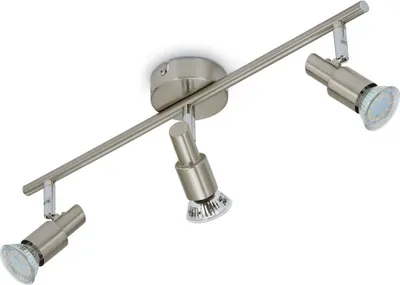 Produktbild von LED Deckenleuchte Spotleuchte dreh-& schwenkbar 3xGU10 9W Matt-Nickel Briloner