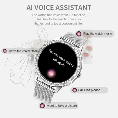 Produktbild von Colesma Damen Smartwatch 1.32 Zoll mit Bluetooth Anruf, Sprachassistent, Herzfrequenz, Blutdruck, SpO2, Schlafmonitor & Sportmodi