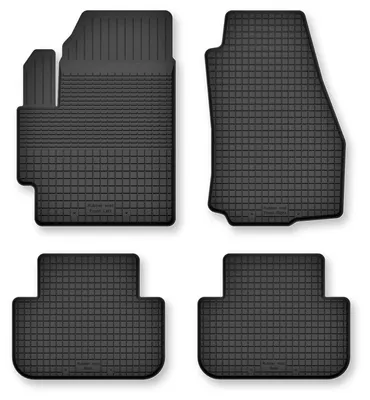 Produktbild von Gummi-Fußmatten für Mazda 5 I 2005-2010 (Minivan) – 4-tlg, Schwarz, Semi-Universal, angepasst – Wielganizator Semi-Universal
