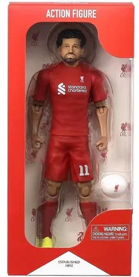 Image de Figurine articulée Mohamed Salah Liverpool FC, 20 cm, MEGABLEU, Licence officielle