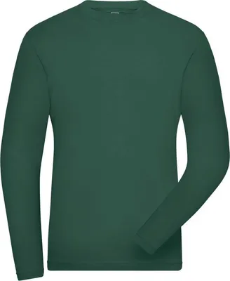 Produktbild von Langarm Shirt aus weichem Elastic-Single-Jersey dark-green, Gr. 4XL