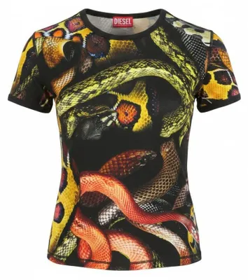 Produktbild von Diesel T-Shirt Cl-t-Onkel-Schlange, Größe L, aus 80% Nylon und 20% Elasthan-Mix