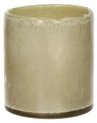 Productafbeelding van Pomax Firenze windlicht, glas, beige, Ø 12,5 x H 14 cm