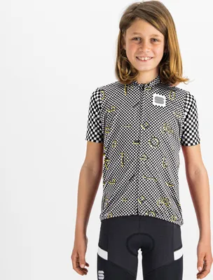 Produktbild von SPORTFUL Kurzarm Fahrradtrikot - CHECKMATE - Schwarz/Weiß 14Y