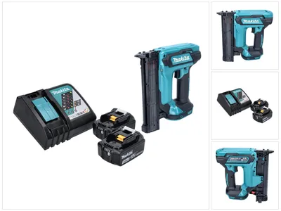 Zdjęcie produktu dla Akumulatorowa gwoździarka stojąca Makita DFN 350 RF 18 V 15 - 35 mm + 2x akumulator 3,0 Ah + ładowarka
