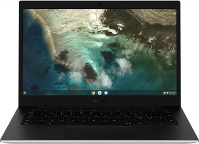Produktbild von Samsung Galaxy Chromebook Go N4500 35,6 cm (14 cali) HD Intel® Celeron® N 4 GB LPDDR4x-SDRAM 64 GB eMMC Wi-Fi 6 (802.11ax) ChromeOS Srebrny