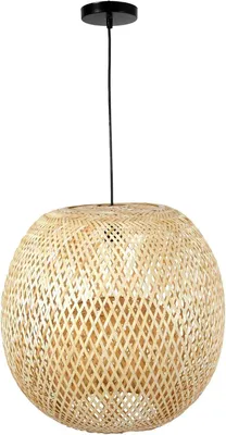 Immagine prodotto di Lampada a sospensione VELADORA in rattan naturale 30x48 cm ##