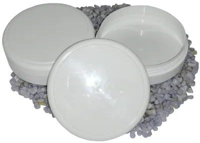 Produktbild von 10x Schraubdose Salbendose Flach Weiß 30ml