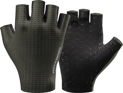 Obrázok produktu pre Rockbros Priedušné rukavice na bicykel, krátke prsty, veľkosť: M - zelené