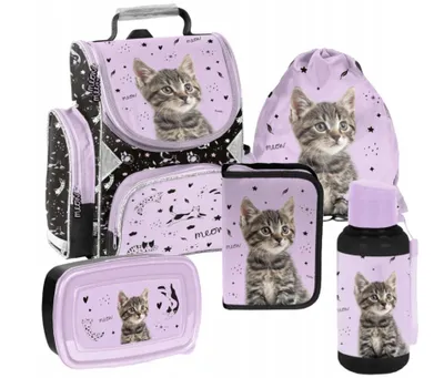 Produktbild von Schulset für Mädchen 5-teilig Cat Kitty PP25CE Paso
