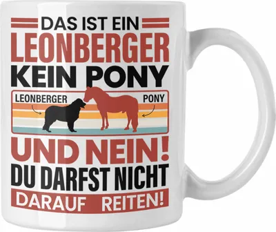 Produktbild von Trendation - Leonberger Hund Tasse Geschenk Lustiger Spruch Leonberger Besitzer (Weiß)