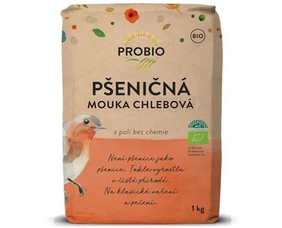 Obrázek produktu pro Mouka pšeničná chlebová 1 kg BIO PROBIO