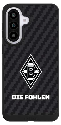Produktbild von NIVOCASE Handyhülle für Samsung Galaxy A57 5G  Hülle NIVOpure Case Schwarz Borussia Mönchengladbach Carbon Gladbach