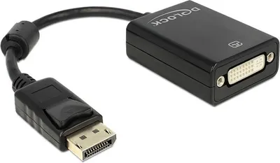 Produktbild von Delock Adapter Displayport male > DVI 24+5 female - DisplayPort-Adapter - DisplayPort (M) zu DVI-I (W) - 13 cm