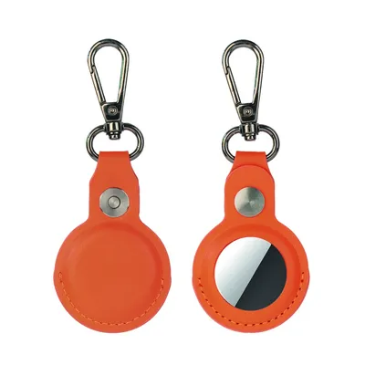 Productafbeelding van 4smarts Kunstleren beschermhoes set voor AirTag, 4 stuks (geassorteerde kleuren)
