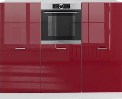 Obrázok produktu pre Kuchynský blok Vicco R-Line Vysoko lesklá červená/biela 180 cm bez pracovnej dosky, Model 37633