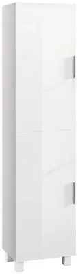 Immagine prodotto di HOMCOM Colonna Bagno Moderna con 2 Armadietti e Ripiani Regolabili, 40x30x167.5 cm, Bianco