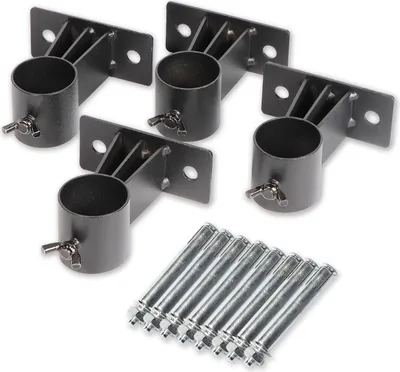 Produktbild von 4er Set Wandhalterungen für Lamellenzäune mit Rohren von 30 mm Durchmesser