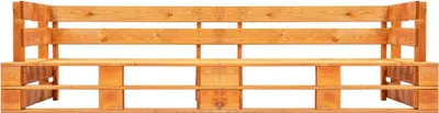 Produktbild von vidaXL Garten-Palettensofa 2-Sitzer Honigbraun Holz