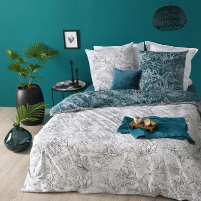 Imagen del producto de Omgoods - Juego de ropa de cama de algodón Atmosphera, diseño "Selva", 260 x 240 cm