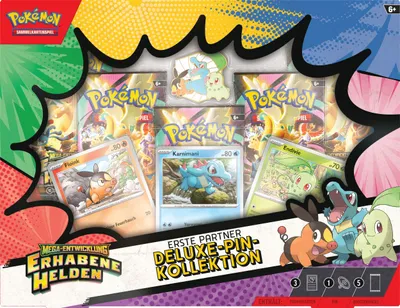 Produktbild von Amigo Pokémon-Sammelkartenspiel: Deluxe-Pin-Kollektion Mega-Entwicklung - Erhabene Helden Sonstige
