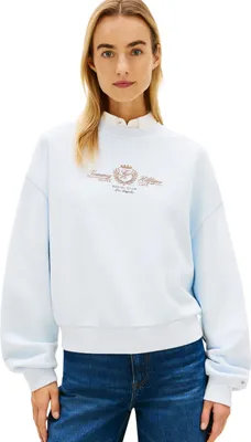 Immagine prodotto di Tommy Hilfiger 8721289433359, Adulti, Donna, Felpa, Blu, Collo rotondo, Maniche lunghe