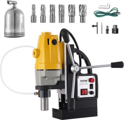 Produktbild von 1100-W-Magnetbohrmaschine mit 12000 N Magnetkraft und 6 HSS-Ringfräsern