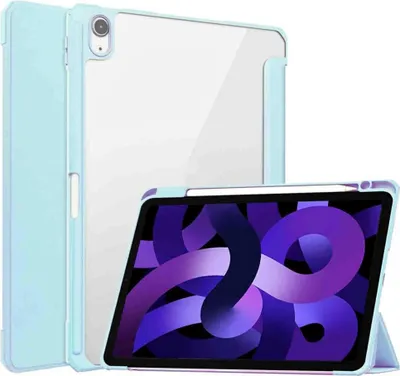 Image de imoshion Étui rigide à trois volets pour Apple iPad Air 11 pouces (2026) M4 / (2025) M3 / (2024) M2 / Air 5 (2022) / Air 4 (2020) - Bleu clair