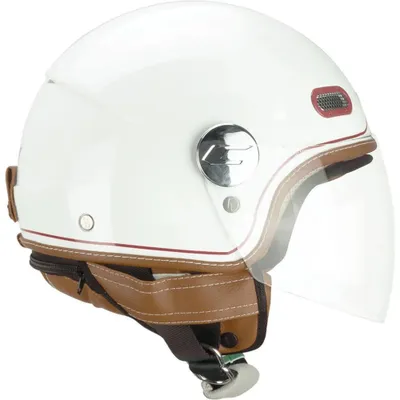 Immagine prodotto di Casco Jet CGM 191V PIX VINTAGE Bianco Bordeaux Visiera lunga taglia XS