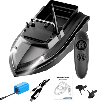 Obrázok produktu pre Rybársky čln s návnadou 500m diaľkové ovládanie návnady čln Dual Motor Fish Finder 2KG nabíjanie Podpora automatickej plavby / korekcia trasy pre rybolov