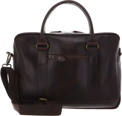 Produktbild von Buckle & Seam Leder Business Briefcase Everett - Braun / Blau