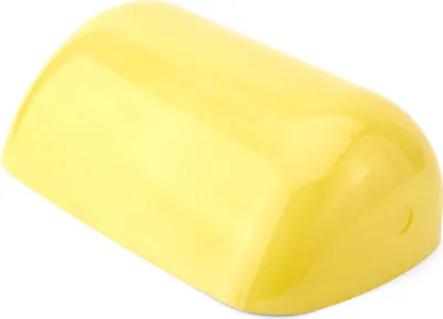 Zdjęcie produktu dla Wymienna szklana osłona do lamp bankierskich żółta 22,5x7x13cm Klosz z prawdziwego szkła