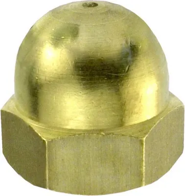 Produktbild von Connex Hutmuttern M10 Messing - 4 Stk.