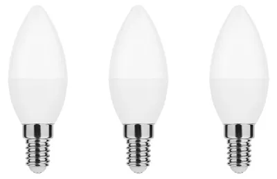 Produktbild von Modee E14 LED Kerzenlampe 4,9W 470lm 2700K Warmweiß 3 Stück