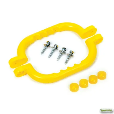 Produktbild von Handgriffe für Spielgeräte und Klettergerüste, per Paar aus HDPE Kunststoff gelb