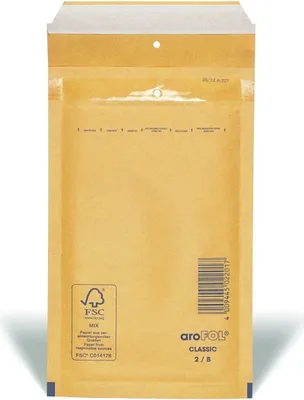 Produktbild von aroFOL® 2FVAF000062 Luftpolstertaschen Nr. 2, 120x215 mm, braun, 10 Stück