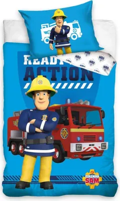Obrázok produktu pre Obliečky do detskej postieľky Požiarnik Sam - Pripravený do akcie