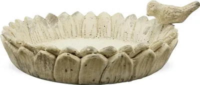Immagine prodotto di Mangiatoia per uccelli Decorazione da giardino in cemento bianco 26x23 cm