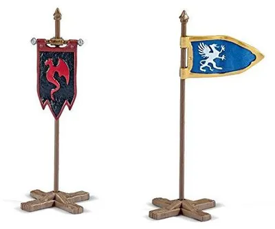 Produktbild von schleich Ritter Flaggenset, 3 Jahr(e), Schwarz, Blau, 1 Stück(e)