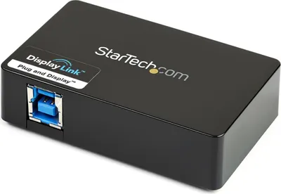 Produktbild von StarTech.com USB 3.0 auf HDMI / DVI Adapter - Max. Bildauflösung 2048x1152 - Externe Video und Grafikkarte - Adapter für zwei Erweiterte Monitore - Unterstützt ChromeOS, Mac & Windows, 3.2 Gen 1 (3.1 Gen 1), USB Typ-B, DVI-Ausgang, HDMI-Ausgang, 2048 x 1152 Pixel